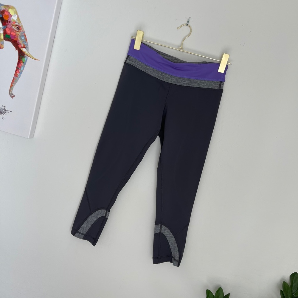 Lululemon Athletica Run Inspire Leggings Crop Sz 6